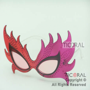 ANTEOJO CARNAVAL ROJO Y FUCSIA HS5110-1 x 1